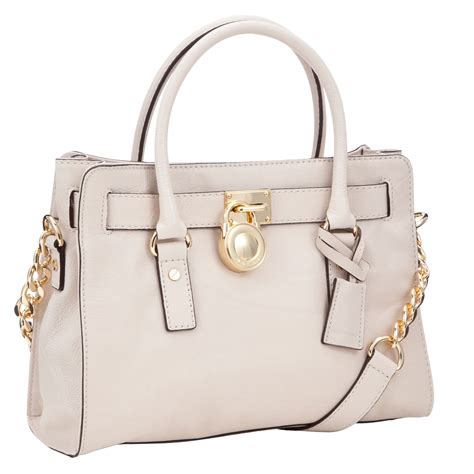 michael kors hamilton vanilla satchel handbag beige|Michael Kors Hamilton large tote.